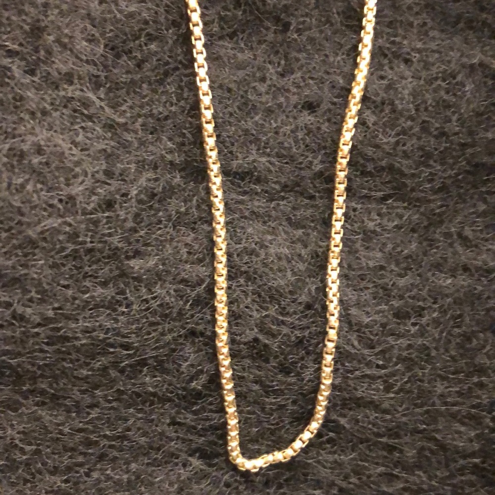 14K Gold over Sterling from Italy. overlay. 18in - Picture 2 of 7